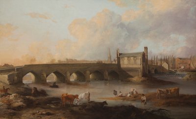 Wakefield Bridge und Chantry Chapel, 1793 von Philip Reinagle